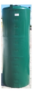 250 Gallon Green Plastic Water Storage Tank