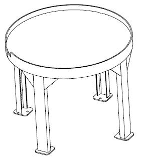 300 Gallon Metal Stand