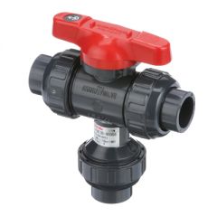 Asahi Type-23 Multiport Ball Valve 4 PP FKM IPS Socket