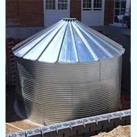 Contain Water Systems 9592 Gallon Metal Corrugated Steel Rainwater Tank