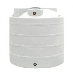 2500 Gallon White Vertical Plastic Storage Tank