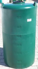 165 Gallon Green Plastic Heavy Duty Vertical Tank