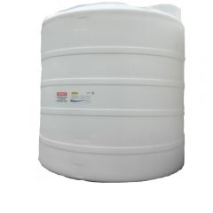 3000 Gallon White Vertical Plastic Storage Tank