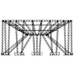 Stand for 90'' diameter 30° Cone Bottom Tanks