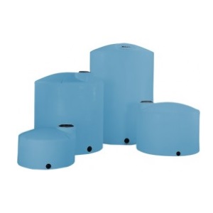 6500 Gallon Blue HD Vertical Plastic Storage Tank