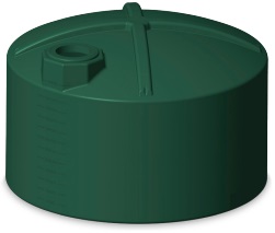 5000 Gallon Green Plastic Water Tank